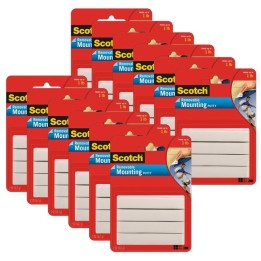 Scotch® Mounting Putty, Removable, White, 2 oz. Per Pack, 12 Packs