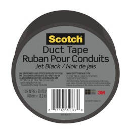 Scotch® Duct Tape for Artists, 1.88 in x 20 yd (48 mm x 18.2 m), Jet Black