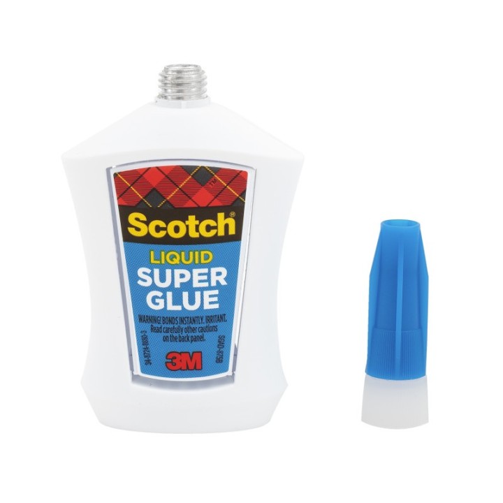Scotch® Super Glue Liquid, Bottle, .18 oz