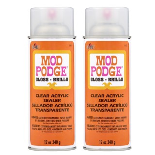 Mod Podge Acrylic Aerosol Sealer, 12oz., Gloss, Pack of 2