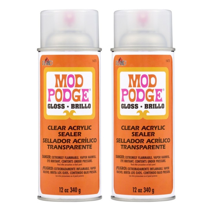 Mod Podge Acrylic Aerosol Sealer, 12oz., Gloss, Pack of 2