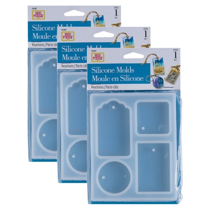 Mod Podge Silicone Resin Mold, Tags, Pack of 3
