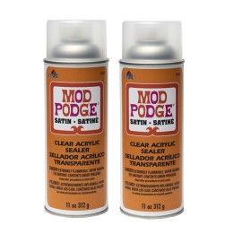 Mod Podge Acrylic Aerosol Sealer, 11oz., Satin, Pack of 2