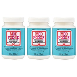 Mod Podge Decoupage Glue, Dishwasher Safe Gloss, 8oz., Pack of 3