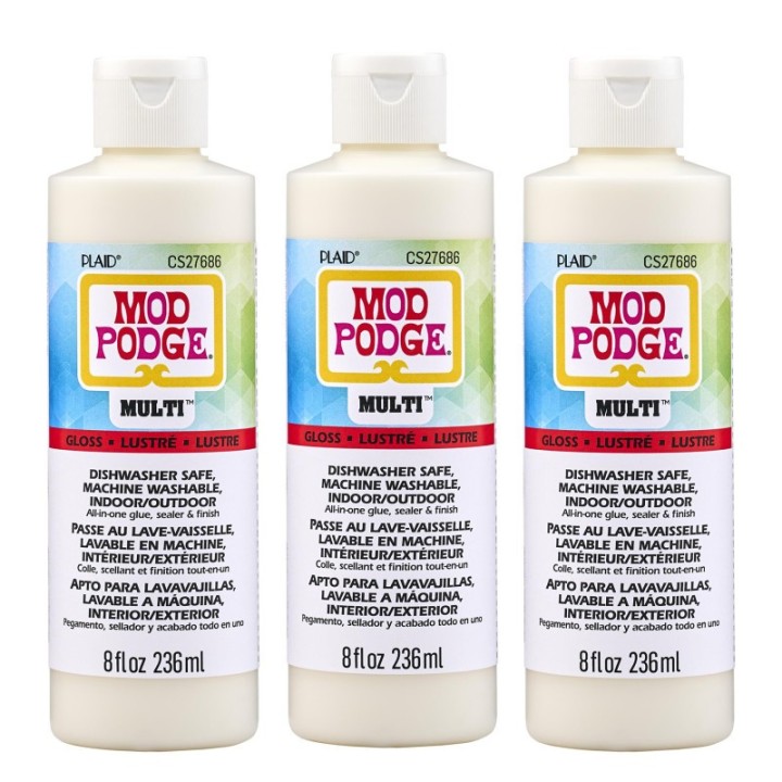 Mod Podge Multi Sealer, 8oz., Gloss, Pack of 3