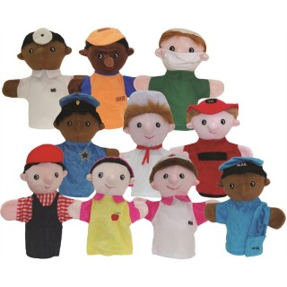 Get Ready Kids Community Helper Puppets, Set of 10