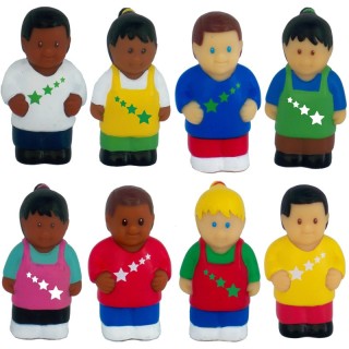 Get Ready Kids All Star Kids Multicultural Children Figurines, Set of 8