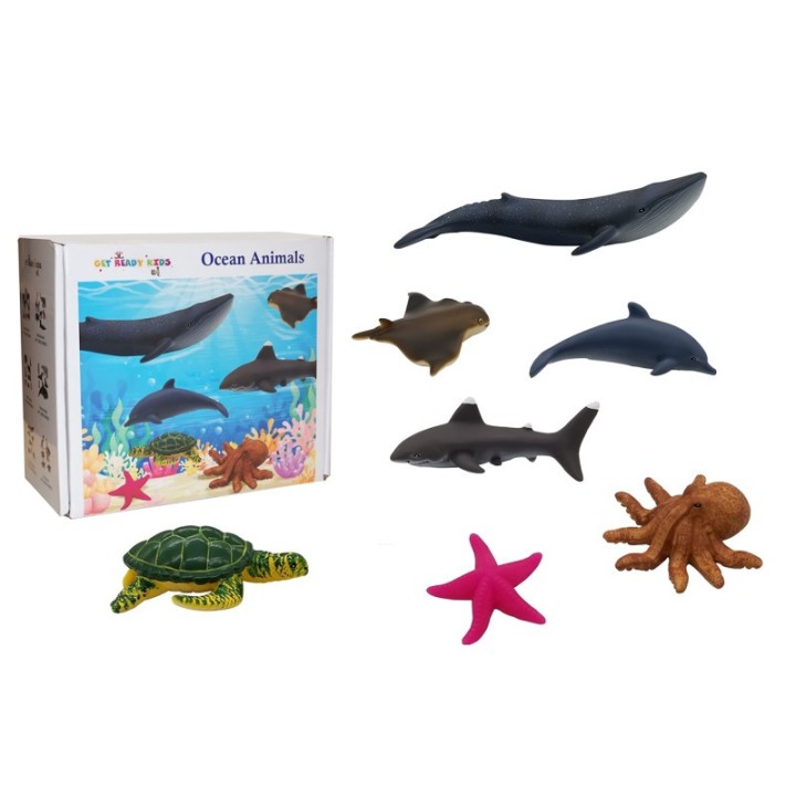 Get Ready Kids Ocean Animal Playset, 7 Pieces