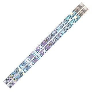 Musgrave Pencil Company Snowflake Glitters Motivational Pencils, Pack of 12