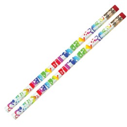 Musgrave Pencil Company Happy Birthday Fiesta Pencil, Pack of 12