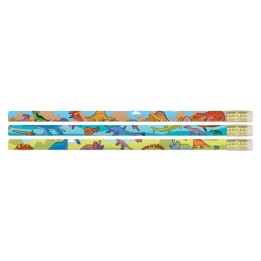 Musgrave Pencil Company Dynamic Dinosaurs Pencils, Pack of 12