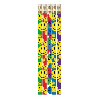 Musgrave Pencil Company Happy Face Assorted Motivational Pencils, Pack of 144