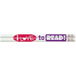 Musgrave Pencil Company I Love to Read! Pencils, 12 Per Pack, 12 Packs