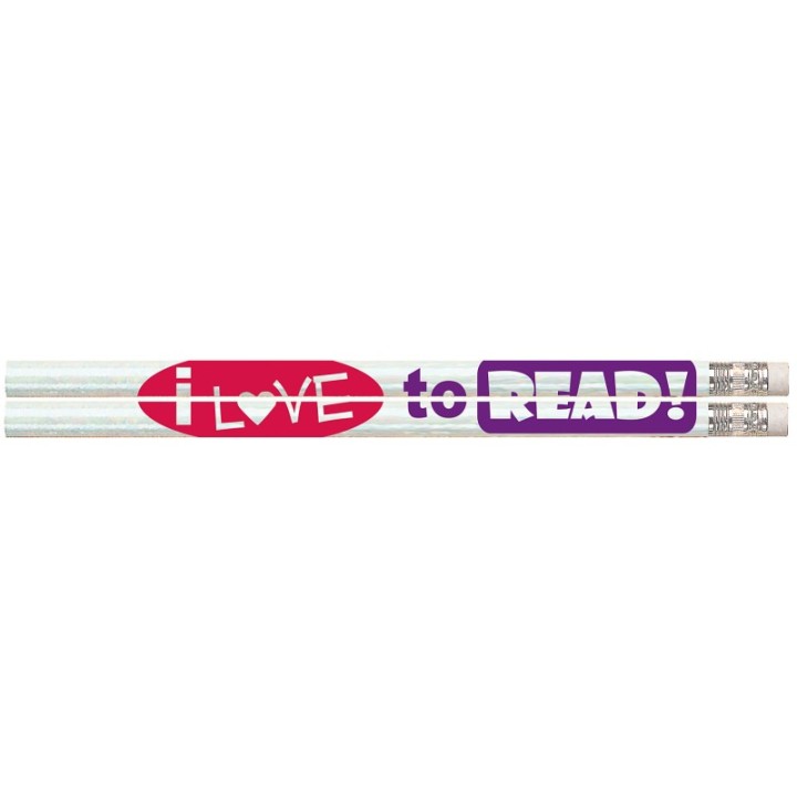 Musgrave Pencil Company I Love to Read! Pencils, 12 Per Pack, 12 Packs