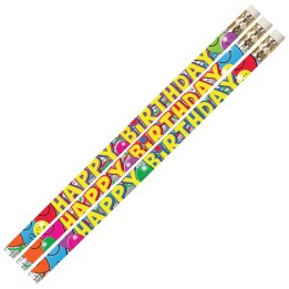 Musgrave Pencil Company Birthday Bash Motivational/Fun Pencil, Pack of 144
