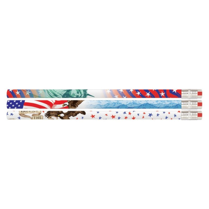 Musgrave Pencil Company America The Beautiful Motivational Pencils, Pack of 12