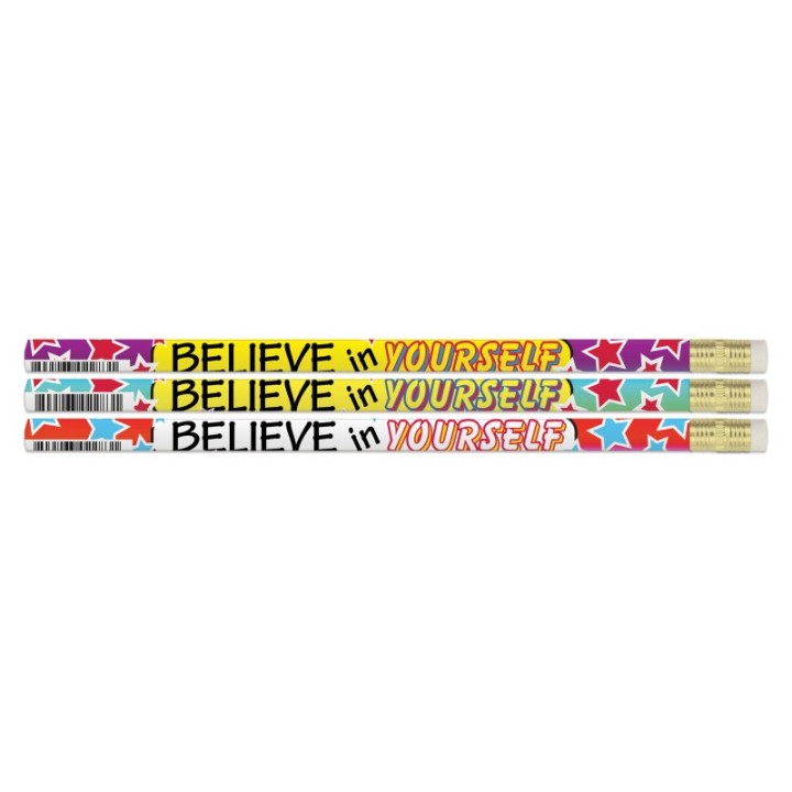 Musgrave Pencil Company Believe In Yourself Motivational Pencil, Pack of 144