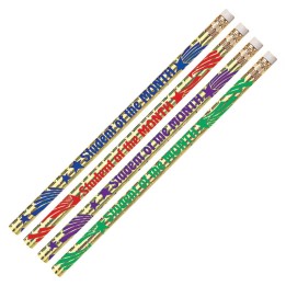Musgrave Pencil Company Student of the Month Motivational Pencils, 12 Per Pack, 12 Packs