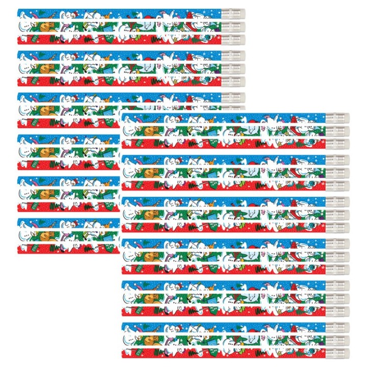 Musgrave Pencil Company Snowman Country Pencil, 12 Per Pack, 12 Packs