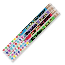 Musgrave Pencil Company Super Reader Motivational Pencils, 12 Per Pack, 12 Packs