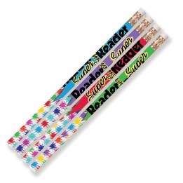 Musgrave Pencil Company Super Reader Motivational Pencils, Pack of 144