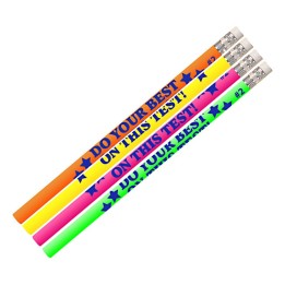 Musgrave Pencil Company Do Your Best On The Test Motivational Pencils, 12 Per Pack, 12 Packs