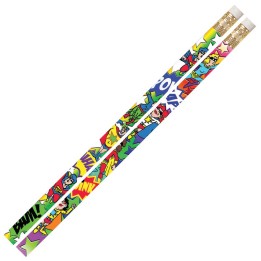 Musgrave Pencil Company Super-Duper Heroes Motivational Pencil, 12 Per Pack, 12 Packs