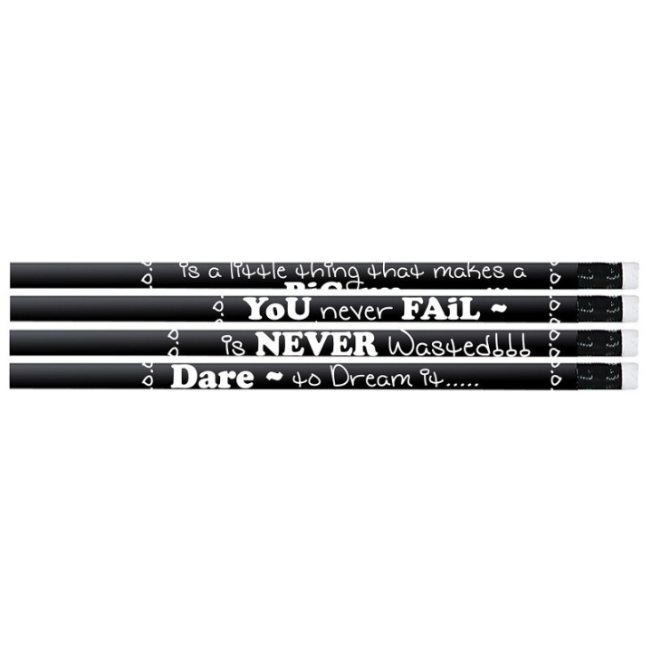 Musgrave Pencil Company Chalkboard Talk Motivational Pencil, Pack of 144