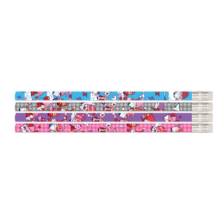 Musgrave Pencil Company Valentine Gnomes Pencils, 12 Per Pack, 12 Packs