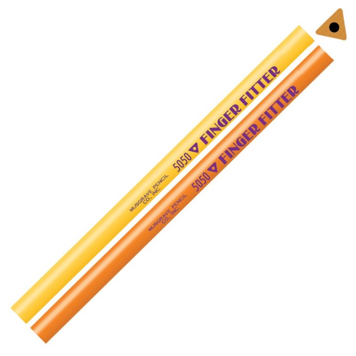 Musgrave Pencil Company Finger Fitter Pencils, No Eraser, 12 Per Pack, 3 Packs