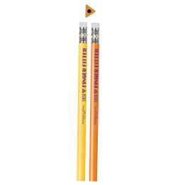 Musgrave Pencil Company Finger Fitter Pencils with Eraser, 12 Per Pack, 3 Packs