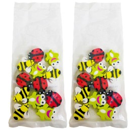 Musgrave Pencil Company Lil Critters Pencil Topper Erasers, 12 Per Pack, 12 Packs