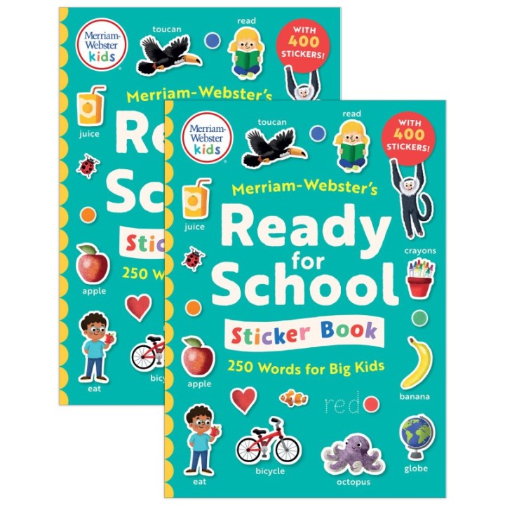 Merriam-Webster Merriam-Webster's Ready-for-School Sticker Book, Pack of 2