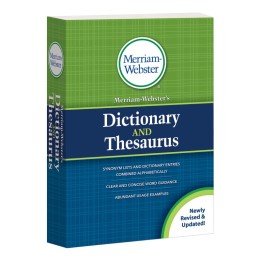 Merriam-Webster Dictionary and Thesaurus, Mass-Market Paperback, 2020 Copyright
