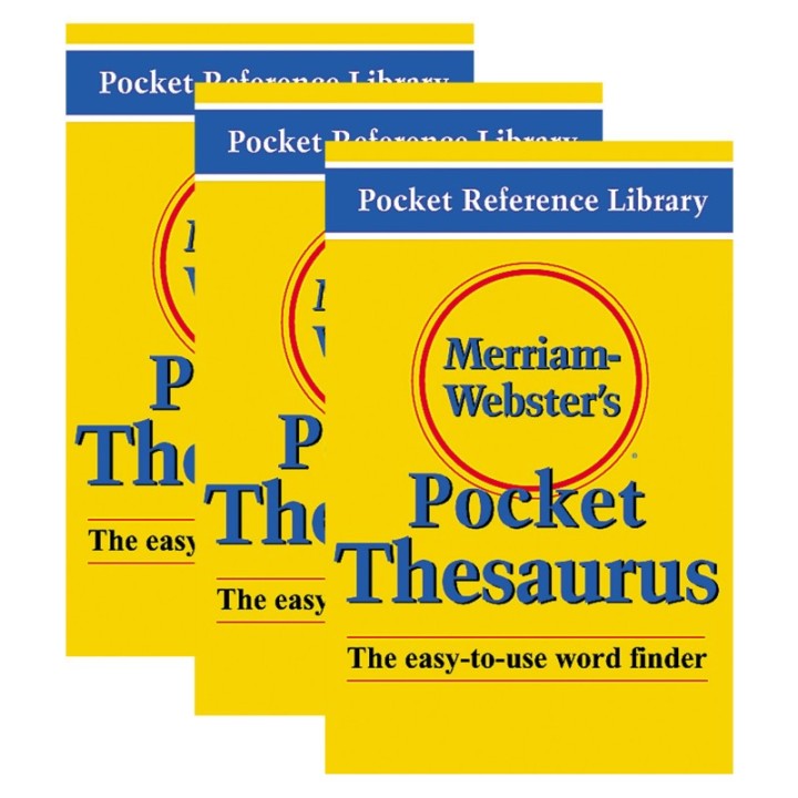 Merriam-Webster Pocket Thesaurus, Pack of 3