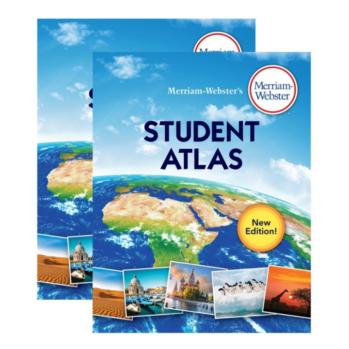 Merriam-Webster Merriam-Webster's Student Atlas, Pack of 2