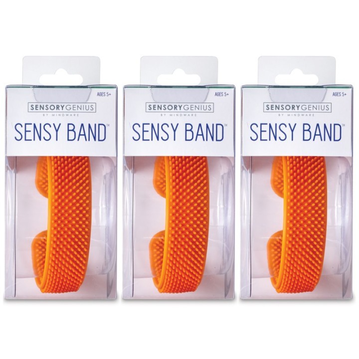 Sensory Genius Sensy Band™ Fidget Wristband, Pack of 3