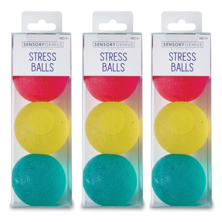 Sensory Genius Stress Balls, 3 Per Pack, 3 Packs