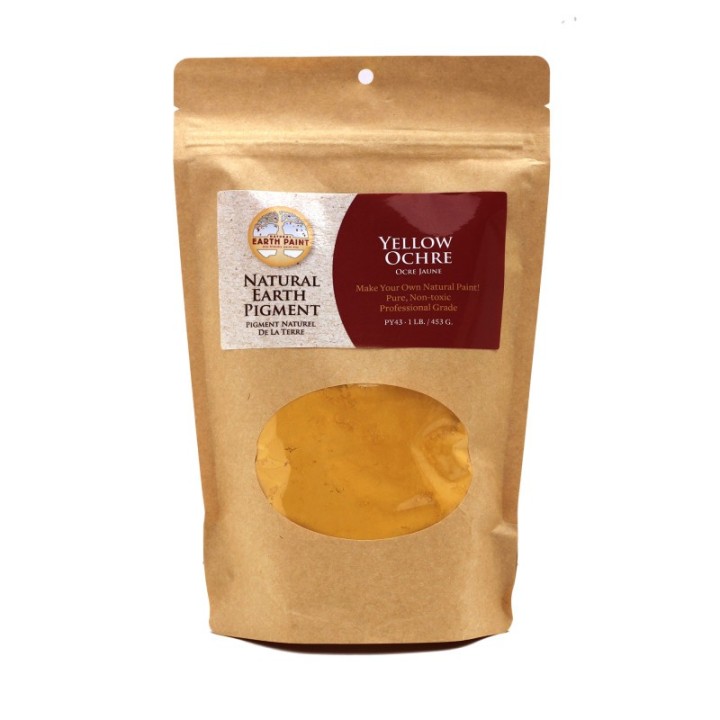 Natural Earth Paint Earth & Mineral Pigments, Yellow Ochre, 1 lb