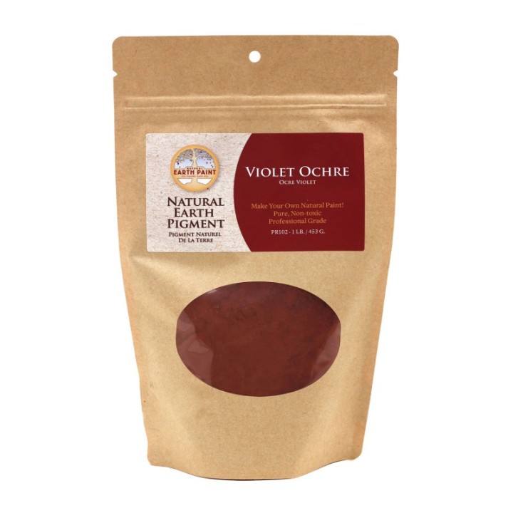 Natural Earth Paint Earth & Mineral Pigments, Violet Ochre, 1 lb