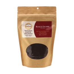 Natural Earth Paint Earth & Mineral Pigments, Black Ochre, 1 lb