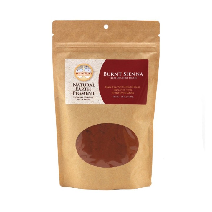 Natural Earth Paint Earth & Mineral Pigments, Burnt Sienna, 1 lb
