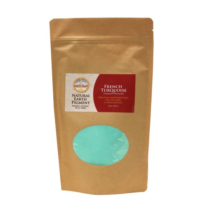 Natural Earth Paint Earth & Mineral Pigments, French Turquoise, 1 lb