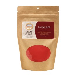 Natural Earth Paint Earth & Mineral Pigments, Mayan Red, 1 lb