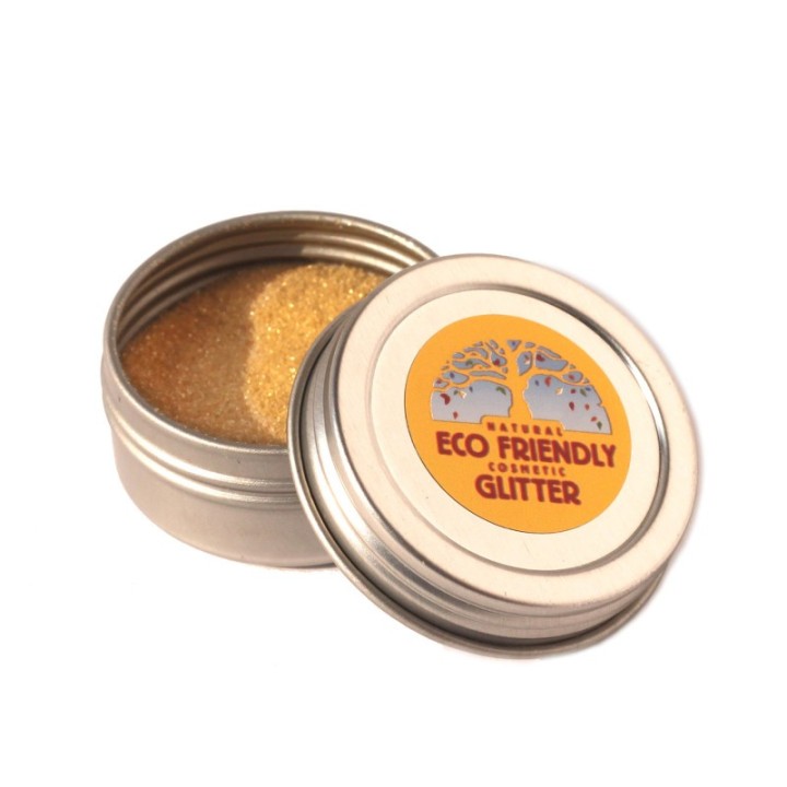 Natural Earth Paint Eco-Friendly Cosmetic Glitter, Gold
