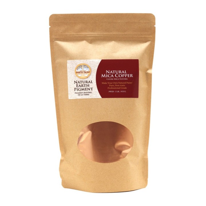 Natural Earth Paint Earth & Mineral Pigments, Natural Mica Copper, 1 lb