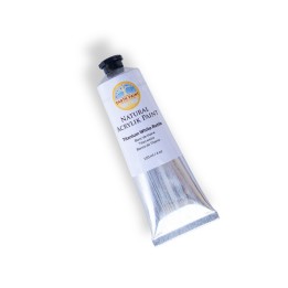 Natural Earth Paint Natural Acrylik Paint, Heavy Body, Titanium White Rutile, 4 oz