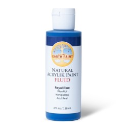 Natural Earth Paint Natural Fluid Acrylik Paint, 4 oz, Royal Blue