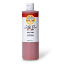 Natural Earth Paint Natural Fluid Acrylik Paint, 16 oz, Venetian Red