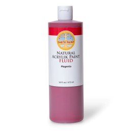 Natural Earth Paint Natural Fluid Acrylik Paint, 16 oz, Magenta
